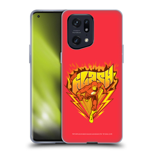 The Flash DC Comics Vintage Fastest Man Soft Gel Case for OPPO Find X5 Pro