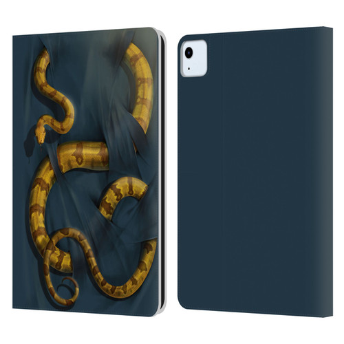 Vincent Hie Animals Snake Leather Book Wallet Case Cover For Apple iPad Air 2020 / 2022