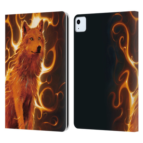 Vincent Hie Canidae Wolf Phoenix Leather Book Wallet Case Cover For Apple iPad Air 2020 / 2022