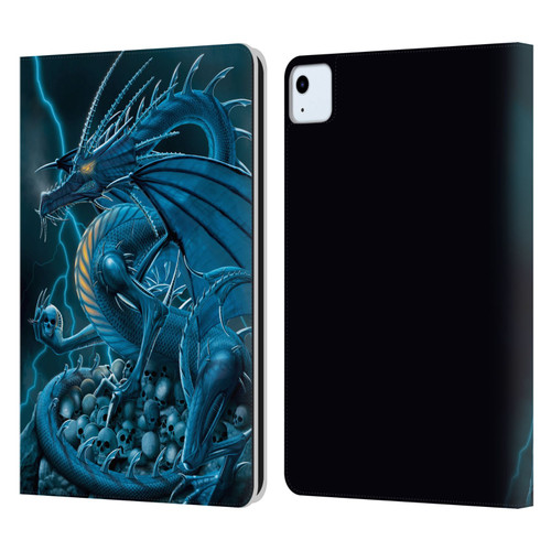 Vincent Hie Dragons 2 Abolisher Blue Leather Book Wallet Case Cover For Apple iPad Air 2020 / 2022
