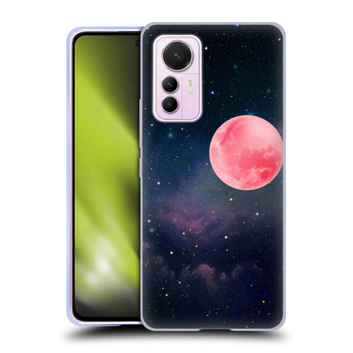 Cosmo18 Space Pink Moon Soft Gel Case for Xiaomi 12 Lite