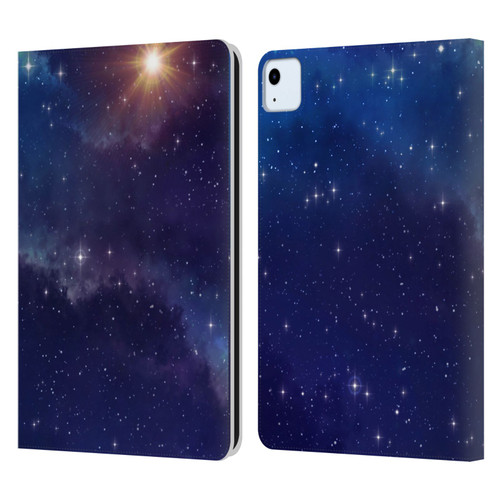 Cosmo18 Space 2 Shine Leather Book Wallet Case Cover For Apple iPad Air 11 2020/2022/2024