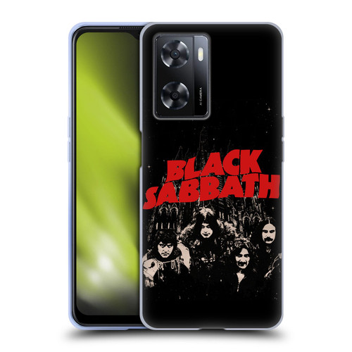 Black Sabbath Key Art Red Logo Soft Gel Case for OPPO A57s