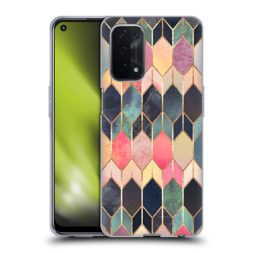 Elisabeth Fredriksson Geometric Design And Pattern Colourful Stained Glass Soft Gel Case for OPPO A54 5G