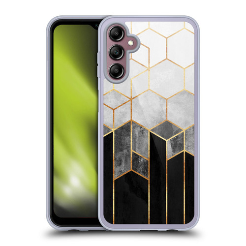 Elisabeth Fredriksson Sparkles Charcoal Hexagons Soft Gel Case for Samsung Galaxy A14 5G