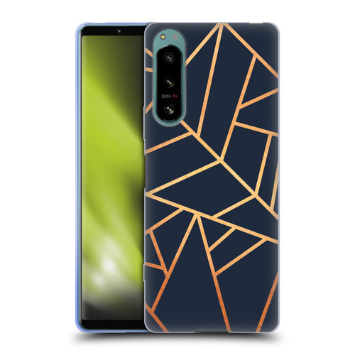 Elisabeth Fredriksson Stone Collection Copper And Midnight Navy Soft Gel Case for Sony Xperia 5 IV