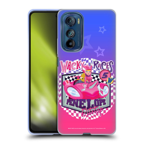 Wacky Races 2016 Graphics Penelope Pitstop Soft Gel Case for Motorola Edge 30