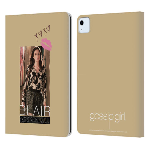 Gossip Girl Graphics Blair Leather Book Wallet Case Cover For Apple iPad Air 2020 / 2022