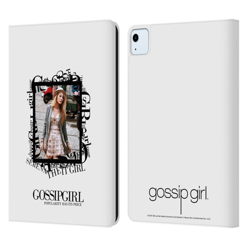 Gossip Girl Graphics Serena Leather Book Wallet Case Cover For Apple iPad Air 2020 / 2022