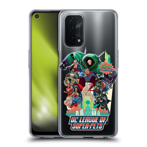 DC League Of Super Pets Graphics Super Powered Pack Soft Gel Case for OPPO A54 5G