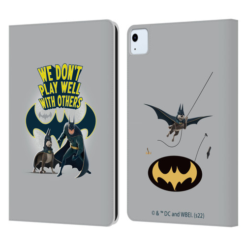 DC League Of Super Pets Graphics We Don't Play Well With Others Leather Book Wallet Case Cover For Apple iPad Air 11 2020/2022/2024