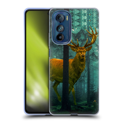 Dave Loblaw Animals Giant Forest Deer Soft Gel Case for Motorola Edge 30