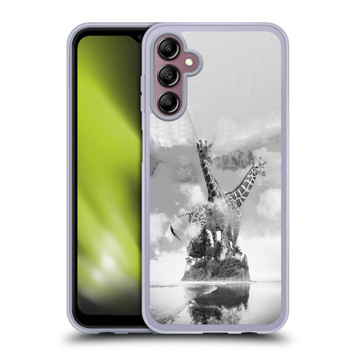 Dave Loblaw Animals Giraffe In The Mist Soft Gel Case for Samsung Galaxy A14 5G