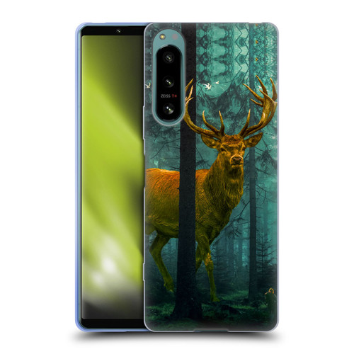 Dave Loblaw Animals Giant Forest Deer Soft Gel Case for Sony Xperia 5 IV