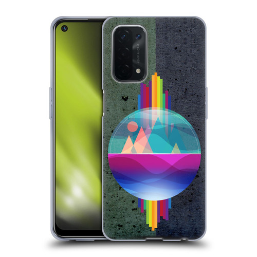 Dave Loblaw Contemporary Art Mountains Under The Dome Soft Gel Case for OPPO A54 5G