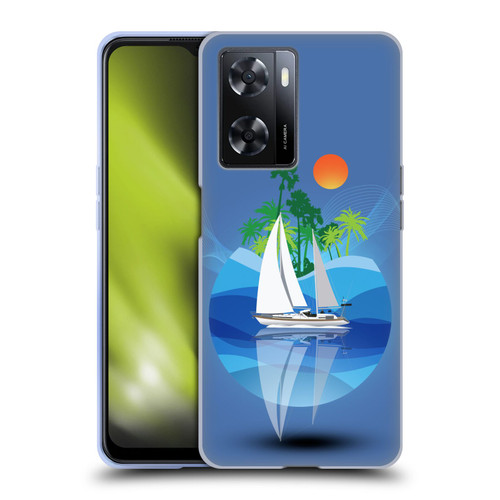 Dave Loblaw Contemporary Art Tropical Waters Soft Gel Case for OPPO A57s