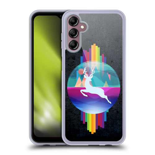 Dave Loblaw Contemporary Art Deer In Dome Soft Gel Case for Samsung Galaxy A14 5G