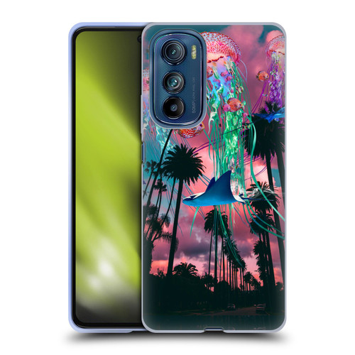 Dave Loblaw Jellyfish California Dreamin Jellyfish Soft Gel Case for Motorola Edge 30