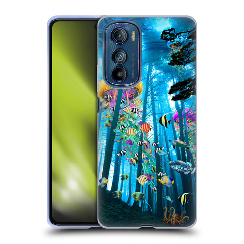 Dave Loblaw Jellyfish Electric Jellyfish In A Mist Soft Gel Case for Motorola Edge 30