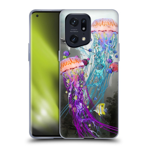 Dave Loblaw Jellyfish Jellyfish Misty Mount Soft Gel Case for OPPO Find X5 Pro