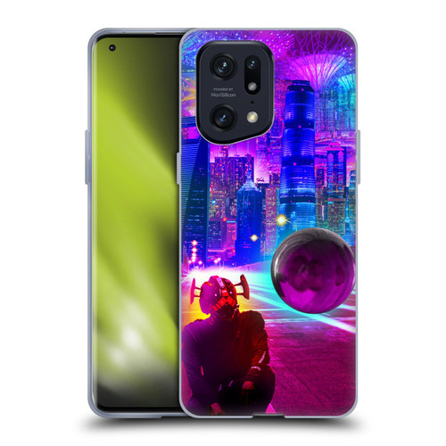 Dave Loblaw Sci-Fi And Surreal Synthwave Street Soft Gel Case for OPPO Find X5 Pro