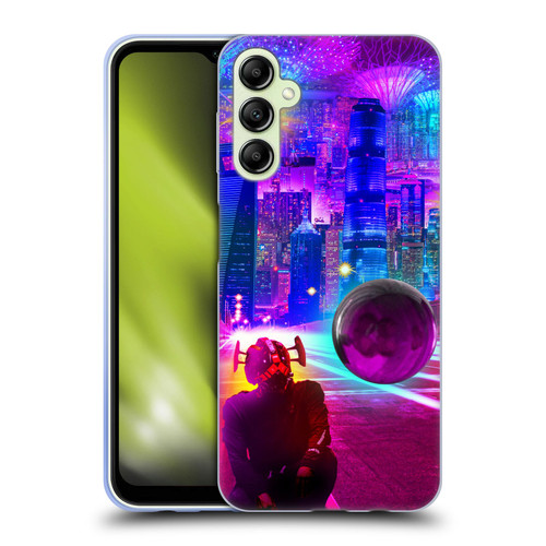 Dave Loblaw Sci-Fi And Surreal Synthwave Street Soft Gel Case for Samsung Galaxy A14 5G
