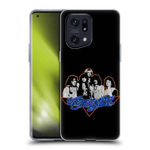 Aerosmith Classics Group Photo Vintage Soft Gel Case for OPPO Find X5 Pro