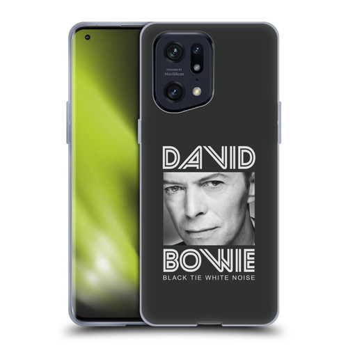 David Bowie Album Art Black Tie Soft Gel Case for OPPO Find X5 Pro