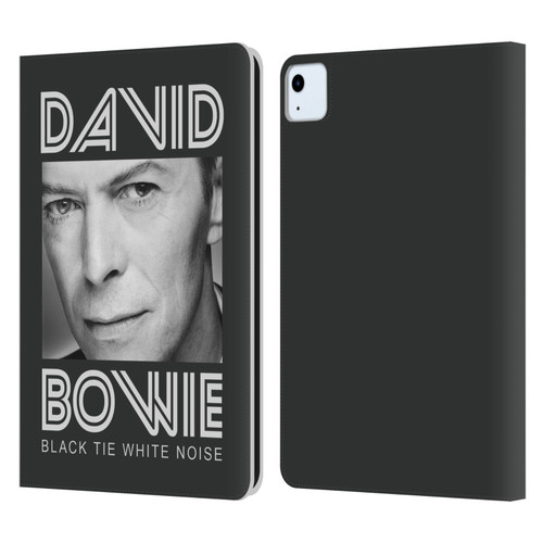 David Bowie Album Art Black Tie Leather Book Wallet Case Cover For Apple iPad Air 2020 / 2022