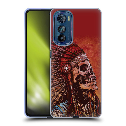 David Lozeau Colourful Grunge Native American Soft Gel Case for Motorola Edge 30