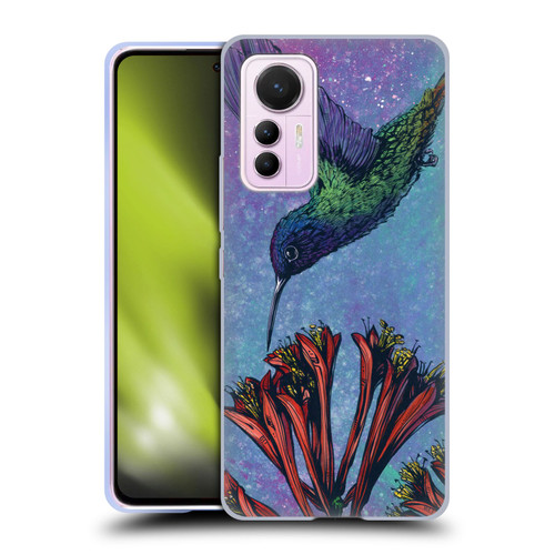 David Lozeau Colourful Grunge The Hummingbird Soft Gel Case for Xiaomi 12 Lite