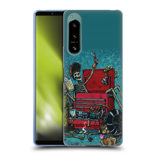 David Lozeau Colourful Art Garage Soft Gel Case for Sony Xperia 5 IV