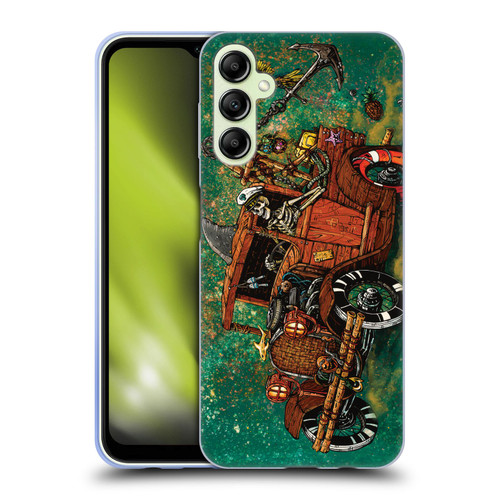 David Lozeau Skeleton Grunge Tiki Towing Soft Gel Case for Samsung Galaxy A14 5G