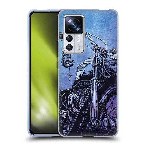 David Lozeau Skeleton Grunge Motorcycle Soft Gel Case for Xiaomi 12T Pro