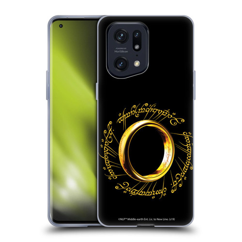 The Lord Of The Rings The Fellowship Of The Ring Graphics One Ring Soft Gel Case for OPPO Find X5 Pro