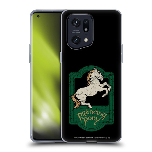 The Lord Of The Rings The Fellowship Of The Ring Graphics Prancing Pony Soft Gel Case for OPPO Find X5 Pro