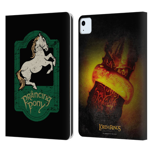 The Lord Of The Rings The Fellowship Of The Ring Graphics Prancing Pony Leather Book Wallet Case Cover For Apple iPad Air 2020 / 2022