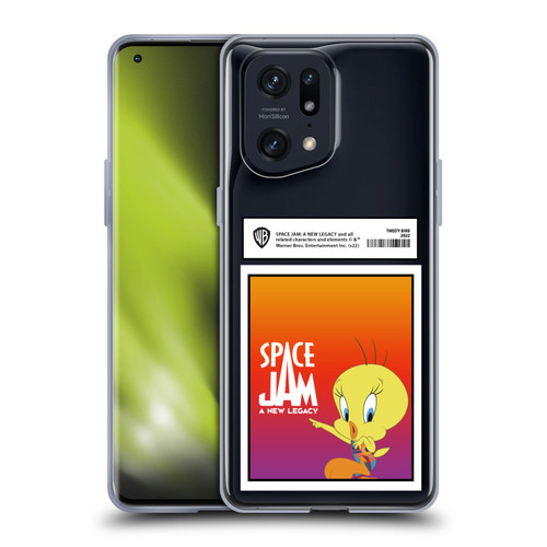 Space Jam: A New Legacy Graphics Tweety Bird Card Soft Gel Case for OPPO Find X5 Pro