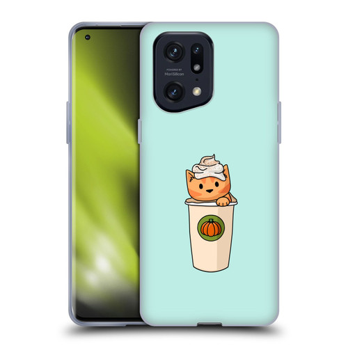 Beth Wilson Doodlecats Pumpkin Spice Latte Soft Gel Case for OPPO Find X5 Pro