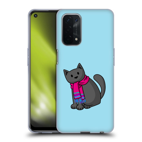 Beth Wilson Doodlecats Cold In A Scarf Soft Gel Case for OPPO A54 5G