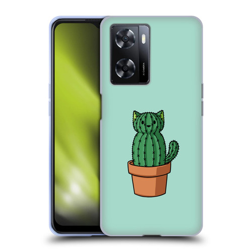 Beth Wilson Doodlecats Cactus Soft Gel Case for OPPO A57s