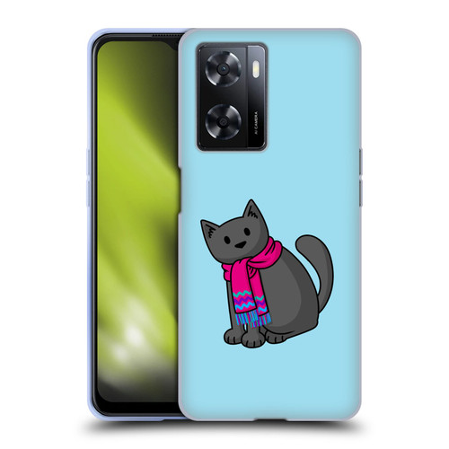 Beth Wilson Doodlecats Cold In A Scarf Soft Gel Case for OPPO A57s