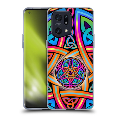Beth Wilson Rainbow Celtic Knots Divine Soft Gel Case for OPPO Find X5 Pro