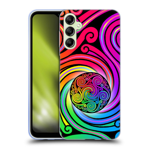 Beth Wilson Rainbow Celtic Knots Spirals Soft Gel Case for Samsung Galaxy A14 5G