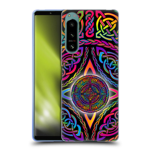 Beth Wilson Rainbow Celtic Knots Shield Soft Gel Case for Sony Xperia 5 IV