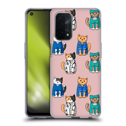 Beth Wilson Doodle Cats 2 Professionals Soft Gel Case for OPPO A54 5G