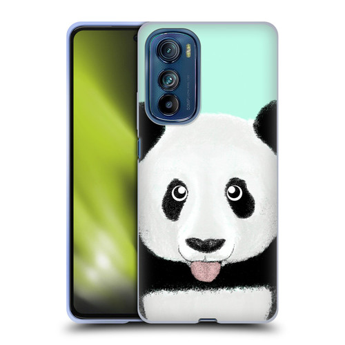 Barruf Animals The Cute Panda Soft Gel Case for Motorola Edge 30