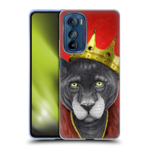 Barruf Animals The King Panther Soft Gel Case for Motorola Edge 30