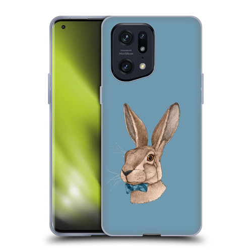 Barruf Animals Hare Soft Gel Case for OPPO Find X5 Pro