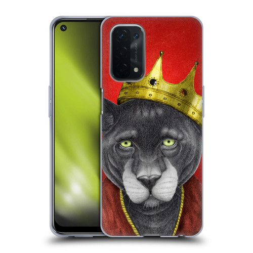 Barruf Animals The King Panther Soft Gel Case for OPPO A54 5G